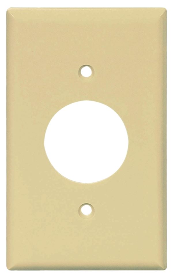 Eaton Wiring Devices PJ7LA Outlet Wallplate, 4.88 in L, 3.13 in W, Mid, 1 -Gang, Polycarbonate, Light Almond