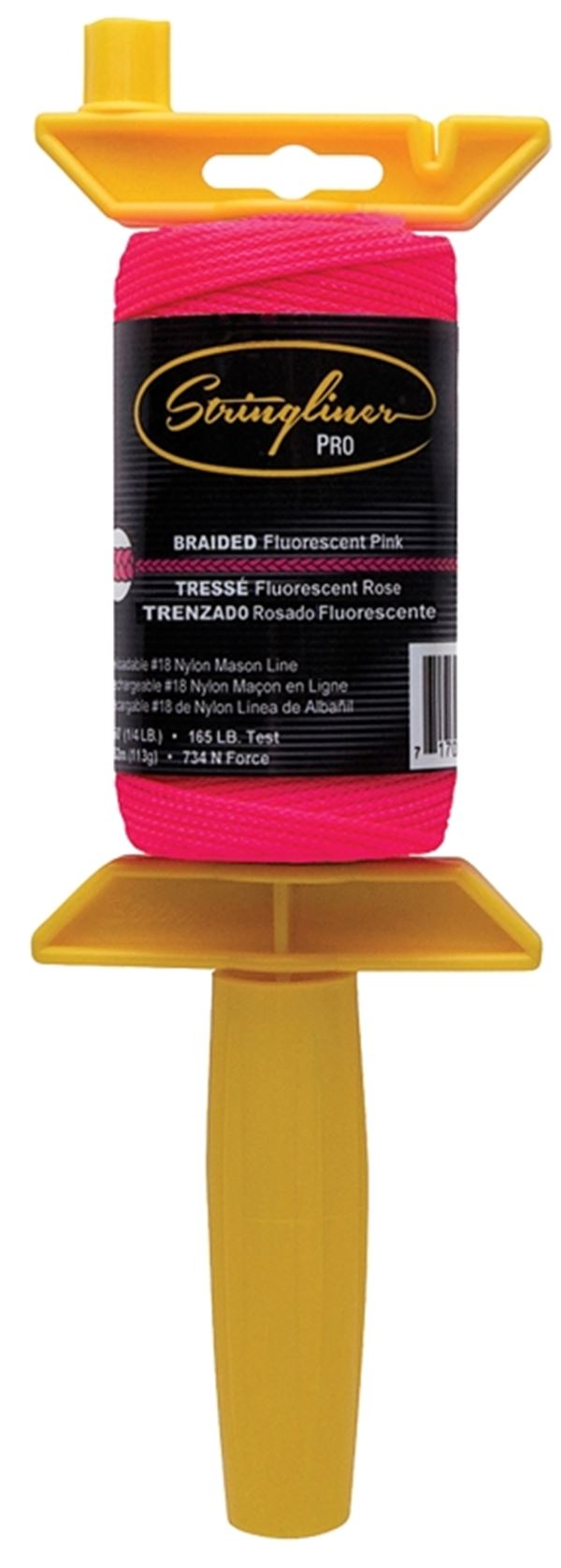 Stringliner 25162 Line Reel, 250 ft L Line, Fluorescent Pink Line