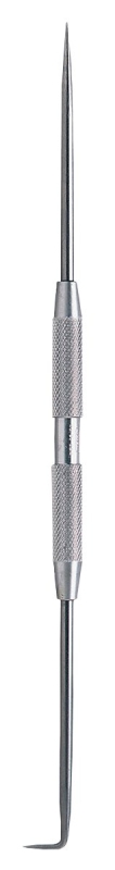 General 80 Fixed Scriber, Bent/Straight Tip, Steel Tip, 8-7/16 in OAL, Knurled Handle