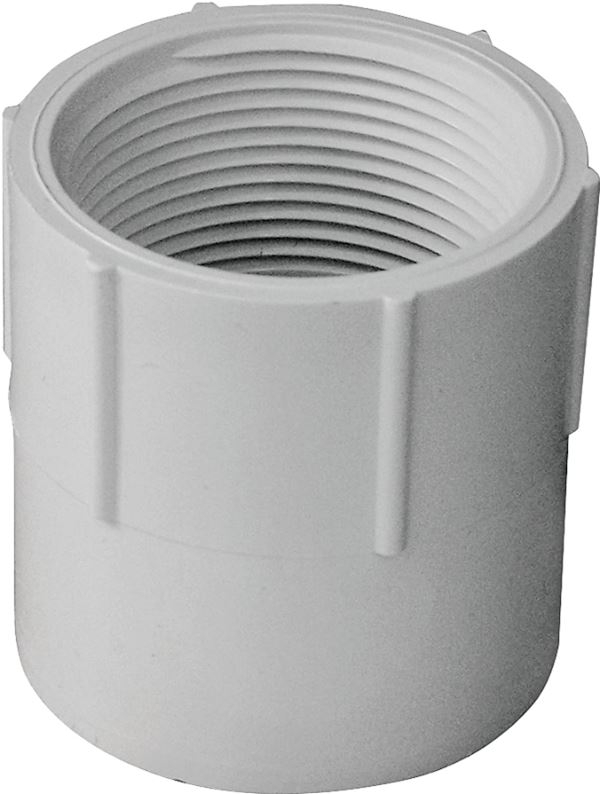 IPEX 435563 Pipe Adapter, 1-1/2 in, Socket x FPT, PVC, SCH 40 Schedule