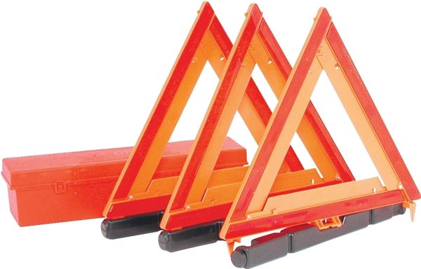 PM 449 Warning Triangle Kit, Fluorescent Orange Reflector