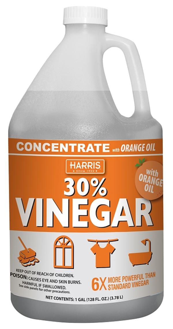 Harris ORG30-128 30% Cleaning Vinegar, 128 oz, Bottle, Liquid, Pungent, Vinegar, Clear