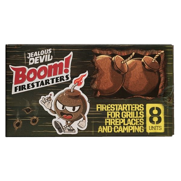 Jealous Devil JDBOOM08 Fire Starter, Pack of 16