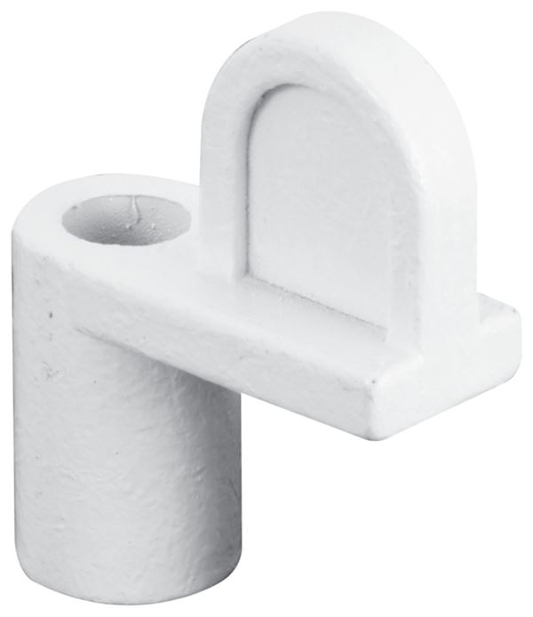 Make-2-Fit PL7893 Window Screen Clip with Screw, Alloy, Painted, White, 12/PK